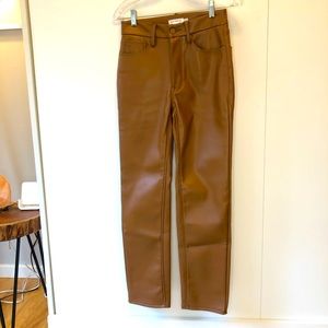 Good American faux leather pants